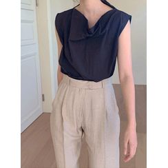 maybe-baby - Sleeveless Draped Top maybe-baby - Sleeveless Draped Top