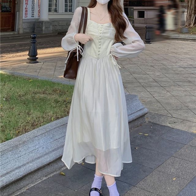 white christmas dresses White Lace Corset Midi Dress – STYLED BY ALX COUTURE