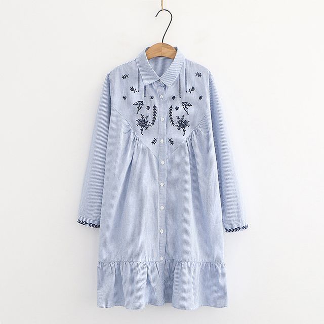 sachin and babi light blue dress Striped Shirtdresses