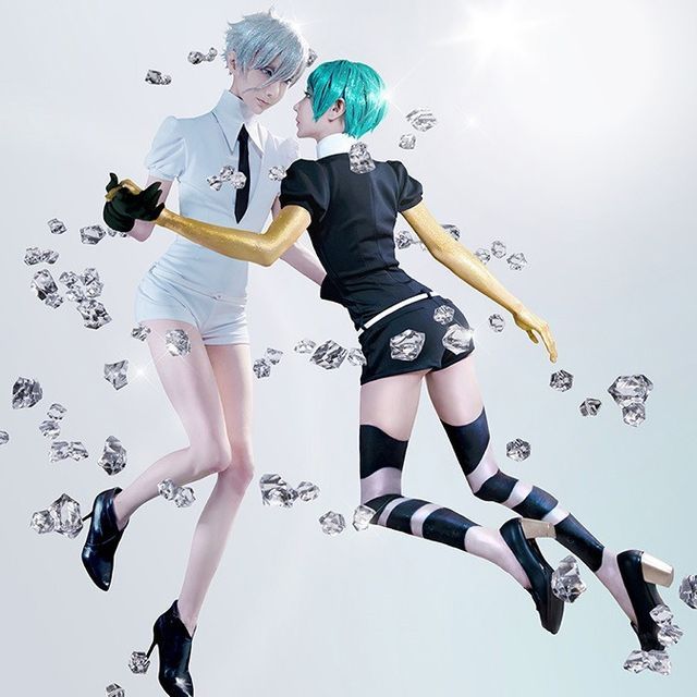 Land of the Lustrous Antarcticite Cosplay Costume Set