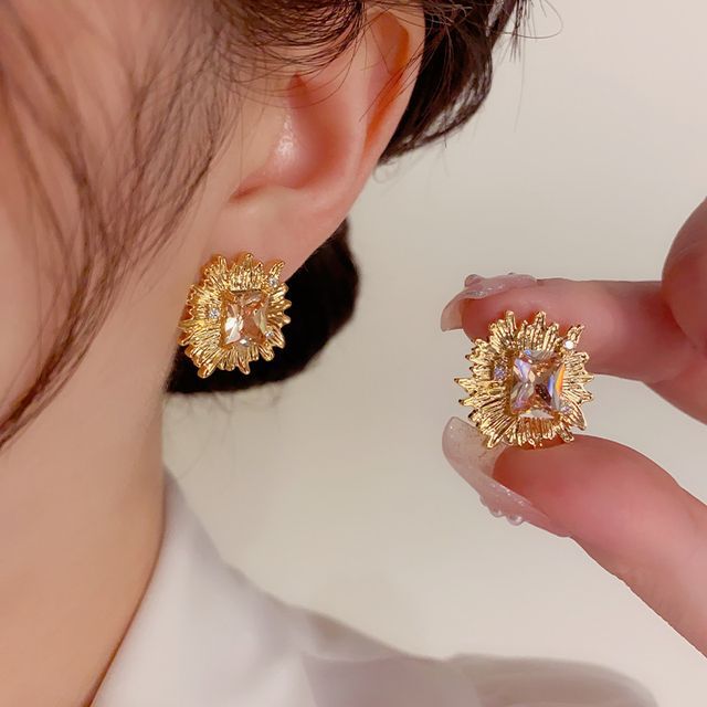 Chimerro-Rhinestone Alloy Earring
