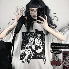 BlossomBunny - 中袖卡通印花T裇 BlossomBunny - 中袖卡通印花T裇