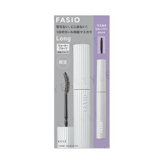 Kose - Fasio Permanent Curl Mascara Long WP Kit 01 Black