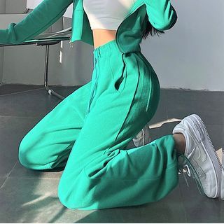 RainGirl-Drawstring Harem Pants
