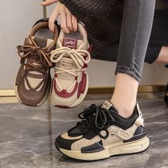 Korean Fashion Chunky Sneakers For Women Black/White Platform With Thick  Sole Semi Casual Woman Shoes Brand 230316 From Pu06, $29.06