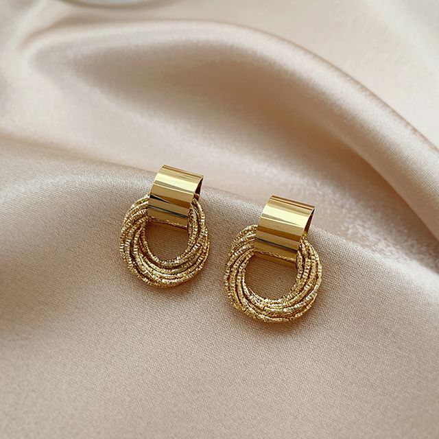 Hansha-Hoop Alloy Dangle Earring