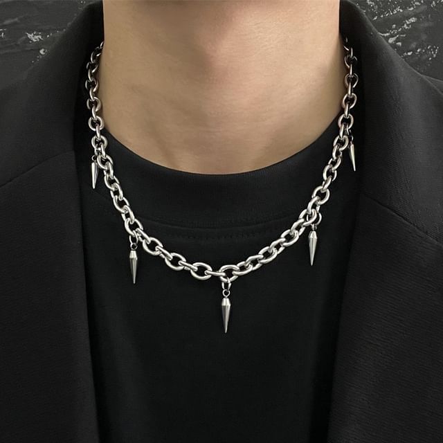 PANGU-Spiked Chained Necklace
