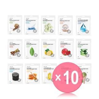 LEBELAGE - Solution Mask Pack - 15 Types (x10) (Bulk Box)