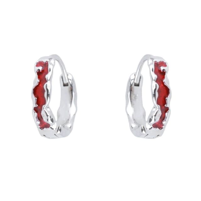 Lilafey-Contrast Circle Alloy Ear Stud