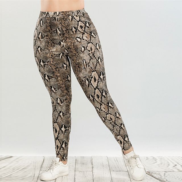 Snake Skin Print Leggings | YesStyle
