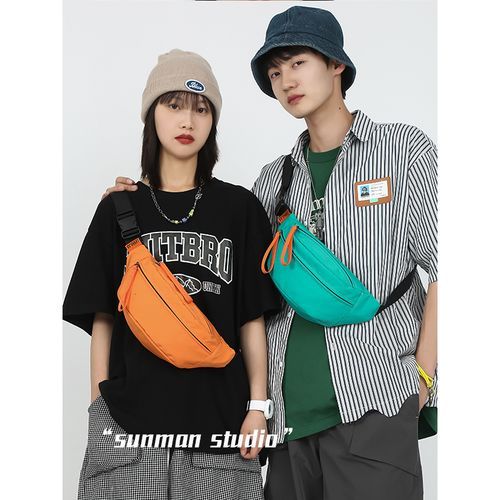 SUNMAN - Multi-Pocket Nylon Belt Bag