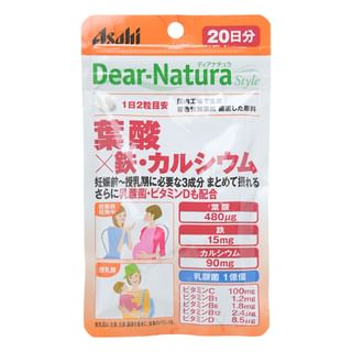 Asahi - Dear-Natura Style Folic Acid x Iron & calciums