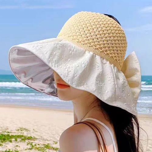 Summer Shell Sunshade Hat UV Protection Dual Use Hair Hoop Sun Hat