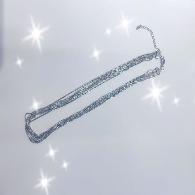 Juanitro-Layered Alloy Necklace Bracelet