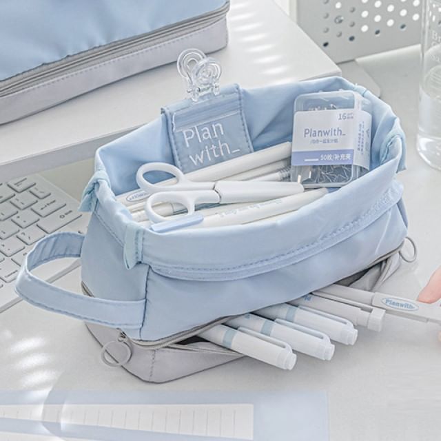 princesseria - Lettering Canvas Pencil Case | YesStyle