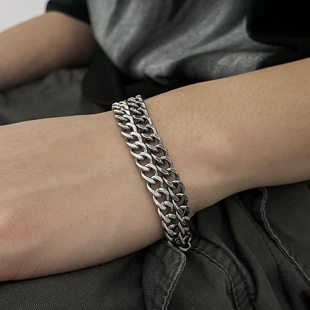 Black Degree-Stainless Steel Chain Bracelet