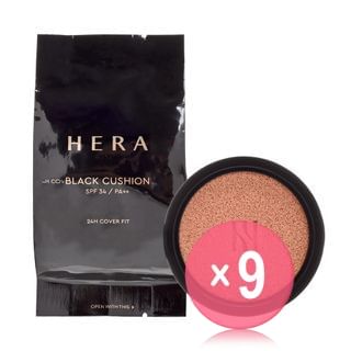 HERA - Black Cushion Refill Only - 10 Colors (x9) (Bulk Box)