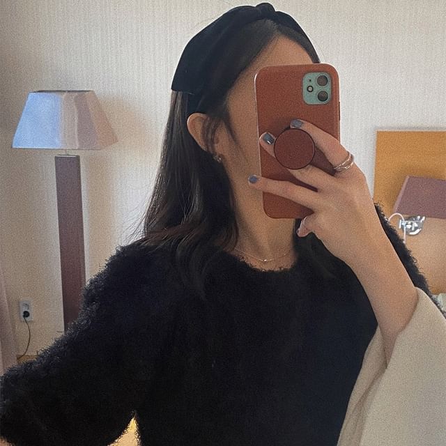 Show Mind-Bowknot Velvet Headband