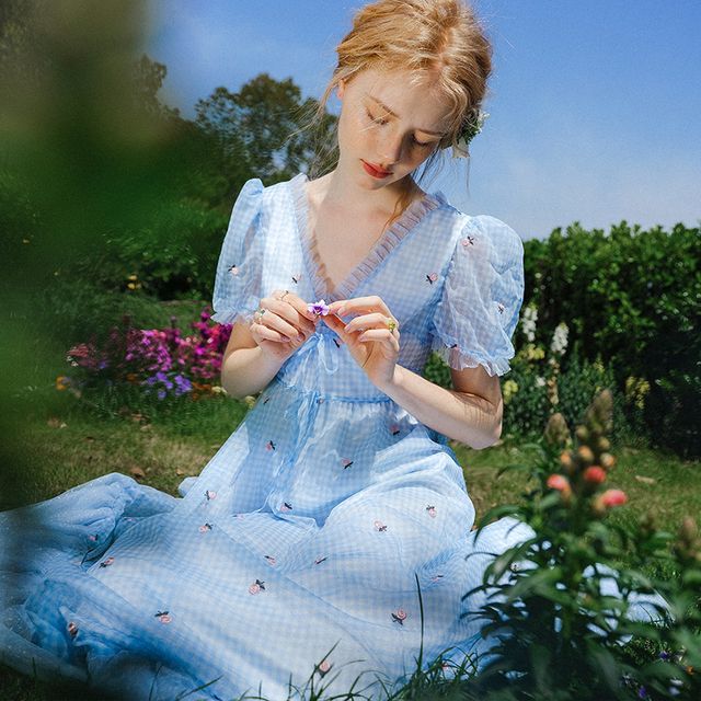 ワンピース SINCETHEN Flower Garden Long Dress Flowergarden long dress – SINCETHEN