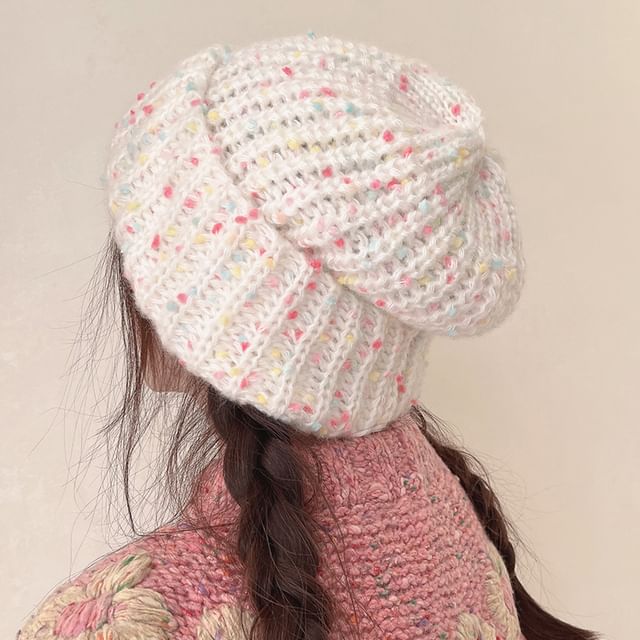 Glotto-Melange Knit Beanie