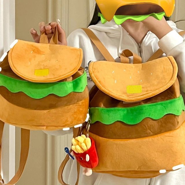 Youme Cartoon Hamburger Backpack YesStyle