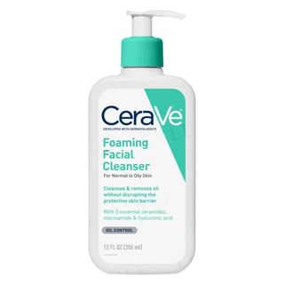 CeraVe - Foaming Facial Cleanser For Normal to Oily Skin