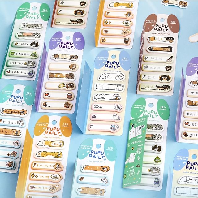 OH-LEELY-Cartoon Index Tab Sticky Notes Various Designs