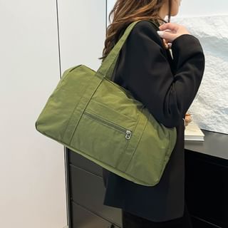 NewTown-Plain Canvas Carryall Bag