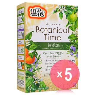 EARTH - ONPO Warm Foam Botanical Time Bath Tablet 5pcs Bundle Set