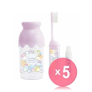 San-X - Sumikko Gurashi Toothbrush Set Purple 5pcs Bundle Set