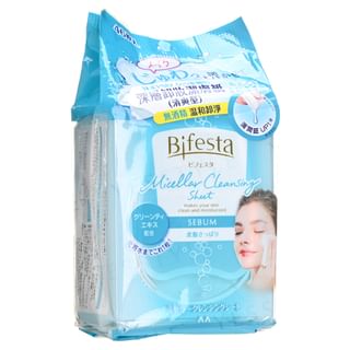 Mandom - Bifesta Micellar Cleansing Sheet Sebum