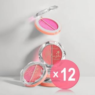 HANDAIYAN - Two-Tone Mineral Blush Palette - 5 Types (x12) (Bulk Box)