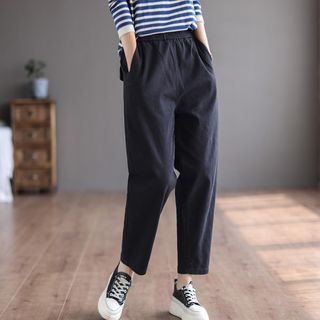 ZIMO Plain Cropped Tapered Pants
