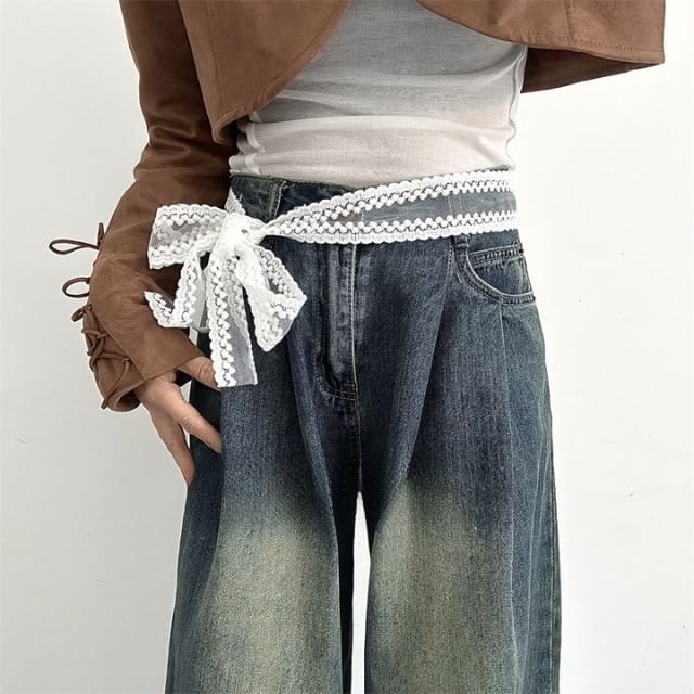 Lunashore-Lace Sash Belt Set