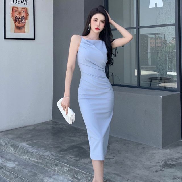green bodycon dress zara TRENDY KOREAN SEXY FULL SLEEVE RIBBED BODYCON DRESS BLACK – Sheetal Online  Fashion Store main image 1
