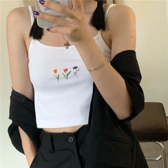 ANORA - 細肩帶碎花上衣 ANORA - 細肩帶碎花上衣