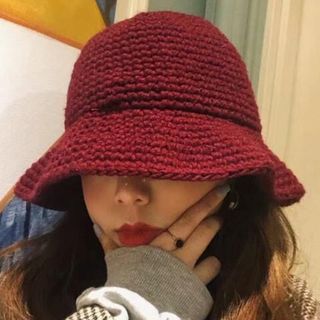 knit bucket hat