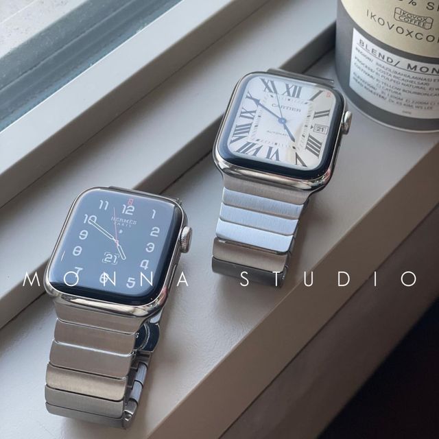 Stainless Steel Apple Watch Band Watch Protection Case Set