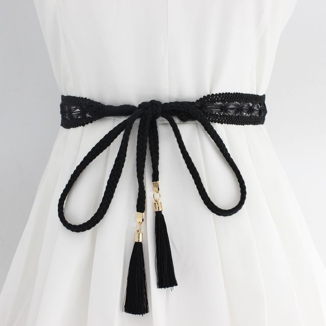 Kinoxslone-Lace Tassel Belt