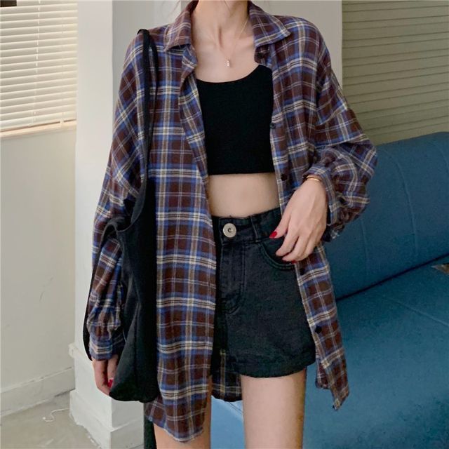 Everose-Plaid Shirt