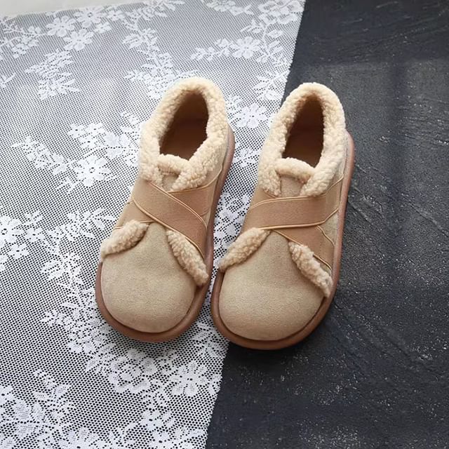 Freesia-Fleece Trim Slip Ons