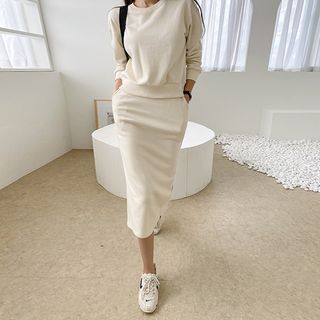 sweat suit skirt set