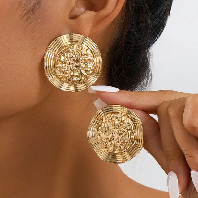 Gemsha-Geometry Stud Earring