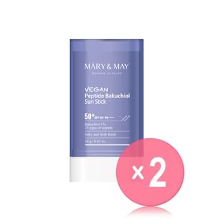 Mary&May - Vegan Peptide Bakuchiol Sun Stick 2pcs Bundle Set