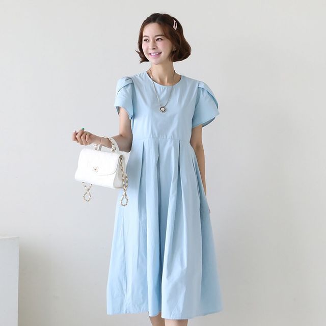 PETAL SLEEVE LONG DRESS SAINTS AND SISTERS main image 1