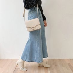 chuu - Denim Maxi Mermaid Skirt chuu - Denim Maxi Mermaid Skirt