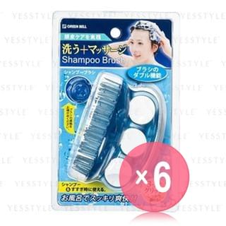 Green Bell - Shampoo Massage Hair Brush (x6) (Bulk Box)