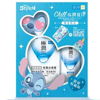 Rohto Mentholatum - Disney Stitch Hada Labo Chill Summer Goku Jyun Cream Limited Set