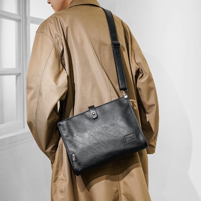 BagBuzz-Faux Leather Crossbody Bag