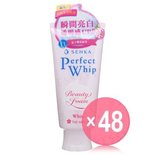 Shiseido - Senka Perfect Whip White Fuji Sakura Beauty Face Foam (x48) (Bulk Box)